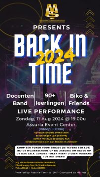 Flyer Back in Time. 11 augustus 2024.
